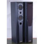 A pair of Mission Enclosure type 2-way reflex 77 3 floor standing speakers, w.17cm, d.25cm, h.