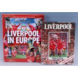 Steve Hale and Ivan Ponting with Steve Small, Liverpool In Europe hardback annual, the opening pages