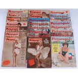 A collection of 200+ editions of the weekly magazine Picturegoer dating from the 1950's, together
