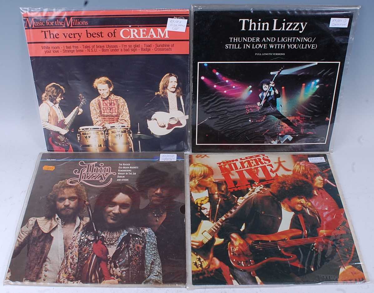 A collection of ten 12" singles and LP's to include Thin Lizzy - Thunder And Lightening/Still In - Image 2 of 2