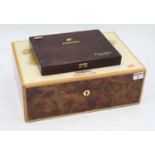 A Havana Romeo y Julietta advertising humidor, width 35cm, together with a Cohiba cigar box