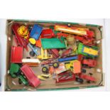 A box of various diecast model vehicles to include Dinky