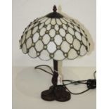 A 20th century Tiffany style table lamp, height 43cm