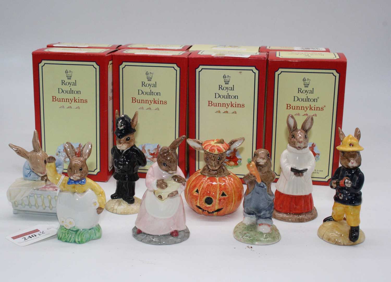 A collection of Royal Doulton Bunnykins figures to include Choir Singer, and Fireman, the largest - Image 2 of 7