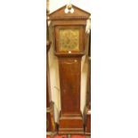An early 19th century oak provincial longcase clock, the square brass dial signed Daniel Ray,