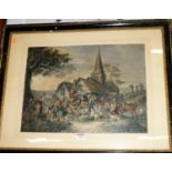 The Burial of Tom Moody - early 19th century aquatint (lacking margins, 37 x 49cm