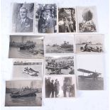 A collection of WW II period photographs to include German propaganda examples, German Officers