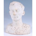 Attributed to Bernard Robert Reynolds (1915-1997) - Male portrait bust, plaster, naturalistically