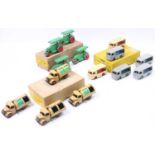 Dinky Toys group of 3 original trade boxes to include, No. 25V Bedford Refuse Wagon (F-G,BF-G),