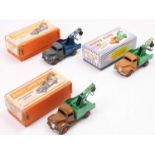 Dinky Toys No. 25X/430 Commer Breakdown Lorry group of 3 boxed models comprising - 1. Grey cab