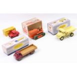 Dinky Toys group of 4 boxed commercial models to include, No. 965 Euclid Rear Dump Truck in pale