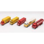 Dinky Toys mixed group of 5 unboxed models to include, No. 944 Leyland Octopus "Shell BP" Tanker,