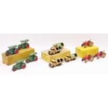 Dinky Toys group of 3 original trade boxes to include, No. 25P Aveling Barford Diesel Roller in dark