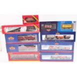 Collection of various boxed 00 Gauge Bachmann, Hornby and Dapol rolling stock and locomotives,