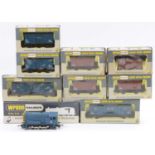 Nine Wrenn items: W2232 0-6-0 diesel shunter BR blue, with instructions, Dublo couplings in box (E-