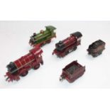 Three Hornby O gauge locos all in distressed condition suitable for restoration: No.1 Special tender