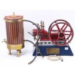 A well engineered 1/8th scale model of a gas powered Oil well pumping engine, based on the