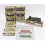 Wrenn loco & 9 goods wagons: W2220 2-6-4 tank GWR green 8230 (NM-BNM) with 4 x W4655 16 ton