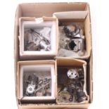 Collection of various petrol 2 stroke model aircraft engines and spare parts, manufacturers to