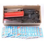 A large box of mainly points by Peco and Hornby, many new, includes a Peco double slip, new,