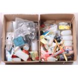 2 boxes containing a large quantity of aircraft model making equipment