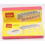 5005 & 5006 Hornby Dublo 2-road Engine Shed kit and Extension kit. Contents not checked but both