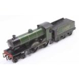 Bassett-Lowke 4-4-0 ‘Duke of York’ loco & tender, clockwork, dark green lined black & white, 1927 on