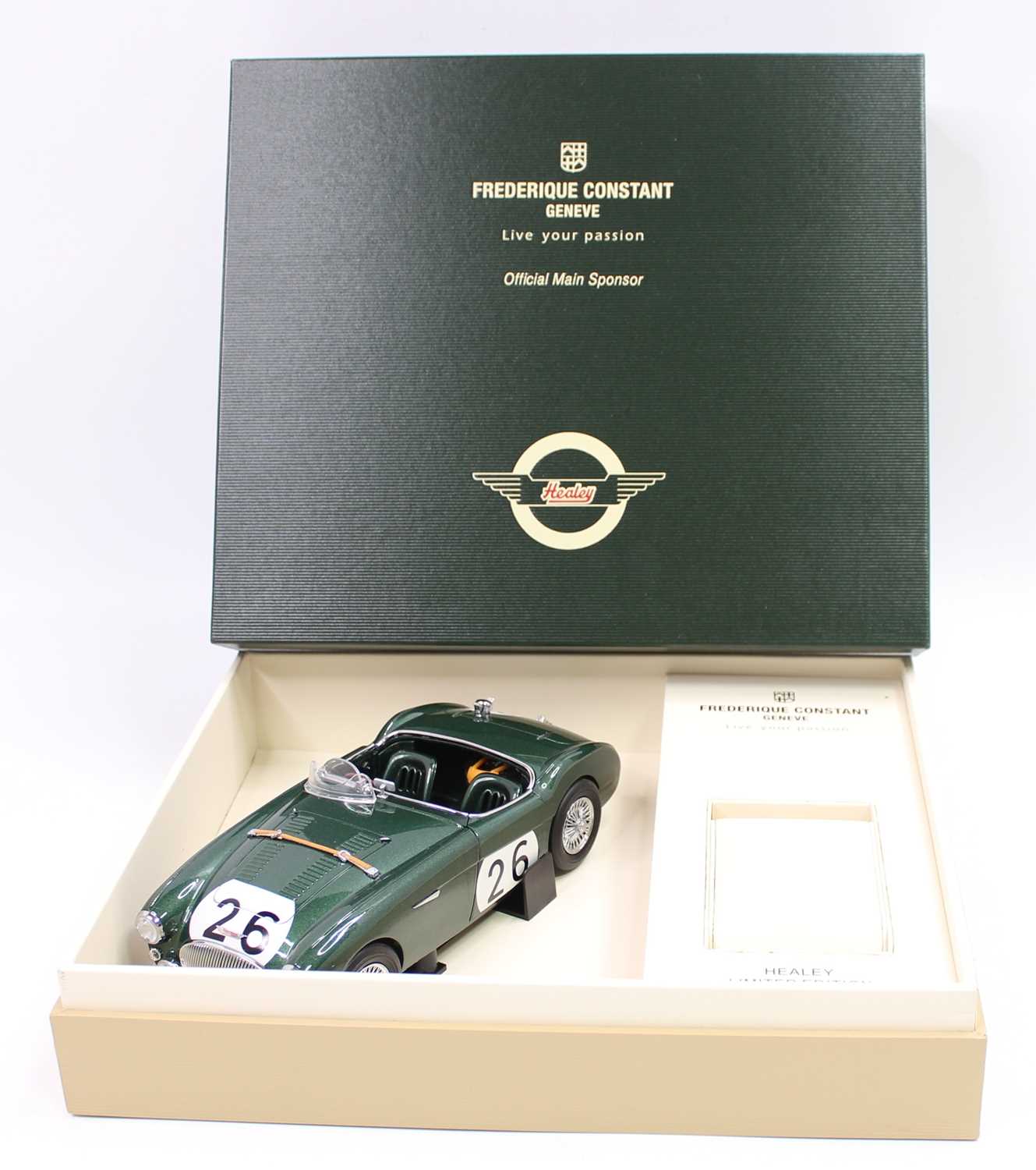 Frederique Constant Geneva "Official Main Sponsor - Healey" comprising of a presentation case