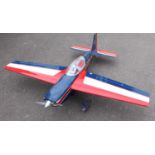 A very well made kit-built radio-controlled model aircraft, constructed from balsa wood and wooden