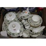 A Wedgwood Santa Clara pattern part tea and dinner service