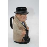 A Royal Doulton Winston Churchill character jug, having printed mark verso, h.22cm