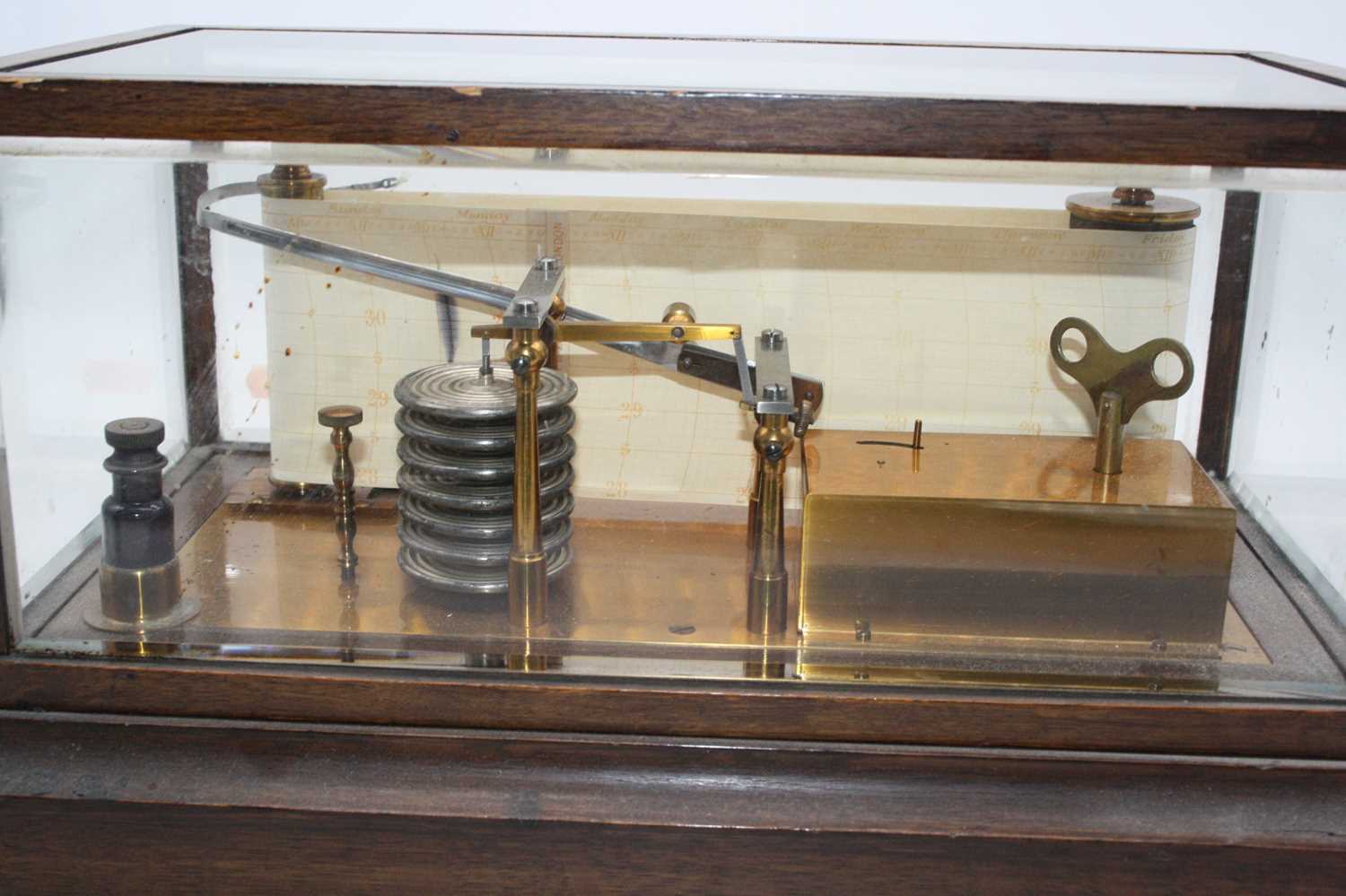 An early 20th century Negretti & Zambra of London The "Jordan" barograph, registered design No. - Bild 5 aus 10