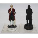 A Wedgwood bone china figure modelled as Josiah Wedgwood, in standing pose with jug in hand, with