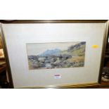 G. Alistair MacDonald - River landscape with fishermen, watercolour, signed and dated 1918 lower