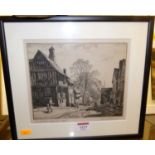 Leonard Russell Squirrell - The Guild Hall, Lavenham, Suffolk, etching signed & titled in pencil