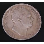 Great Britain, 1835 half crown, William IIII bare head, rev; crowned draped shield. (1)