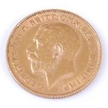 Great Britain, 1912 gold half sovereign, George V, rev; St George and Dragon above date. (1)