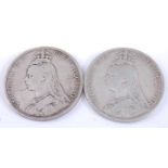Great Britain, 1889 crown, Victoria jubilee bust, rev; St George and Dragon above date, together