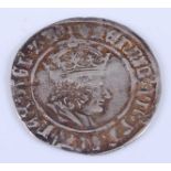 England, Henry VII groat, second coinage (1526-1544), obv; Laker bust facing right, mm arrow, rev;