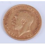 Great Britain, 1911 gold half sovereign, George V, rev; St George and Dragon above date. (1)