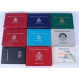 New Zealand, a collection of New Zealand Reserve Bank proof sets, years include 1990-1997 (1993