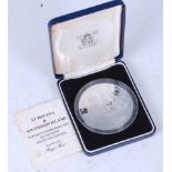 The Royal Mint, 1986 St Helena & Ascension Island Napoleon Commemorative silver proof £25 coin,