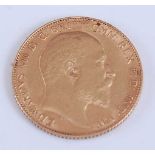 Great Britain, 1903 gold half sovereign, Edward VII, rev; St George and Dragon above date. (1)