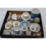 A collection of various ceramics, to include a Royal Worcester FG Doughty porcelain model of a young