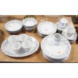 A Noritake six-place setting dinner and tea service in the Fiesta pattern, No.483 (incomplete)