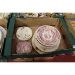 A box of various ceramics to include Myott & Son
