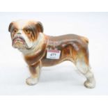 A painted cast iron model of a bulldog, h.16cm