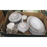 A collection of ceramics to include a Noritake Glenwood pattern part tea service