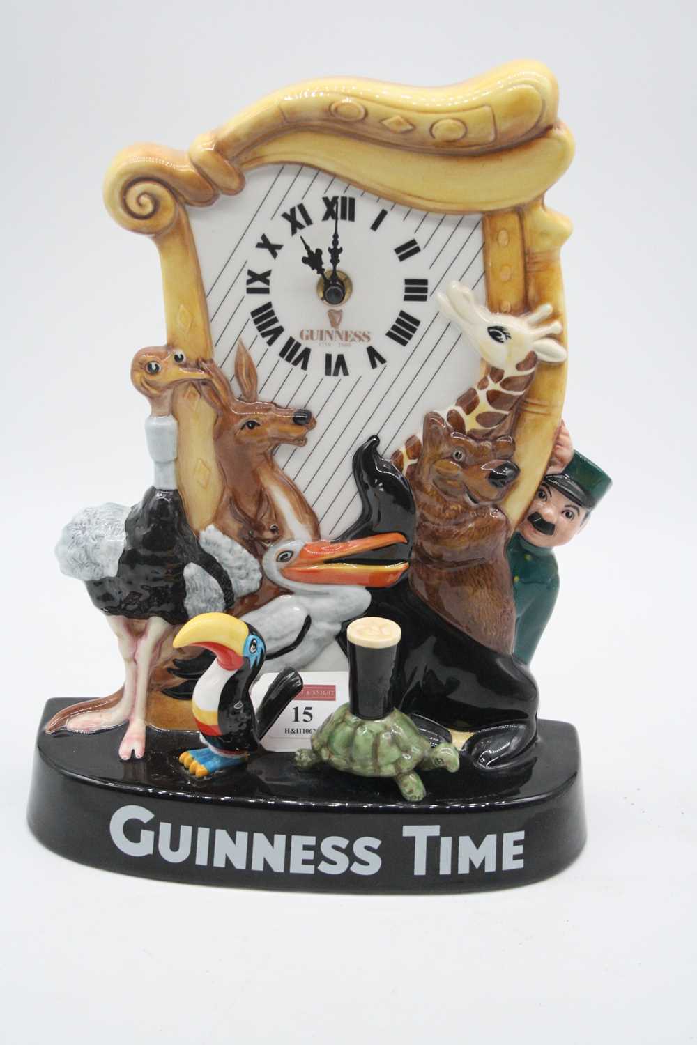 A Royal Doulton Guinness 250th anniversary clock MCL26 limited edition No. 207/350, boxed, height of - Image 2 of 3
