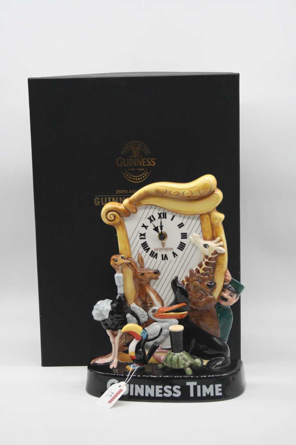 A Royal Doulton Guinness 250th anniversary clock MCL26 limited edition No. 207/350, boxed, height of - Image 3 of 3